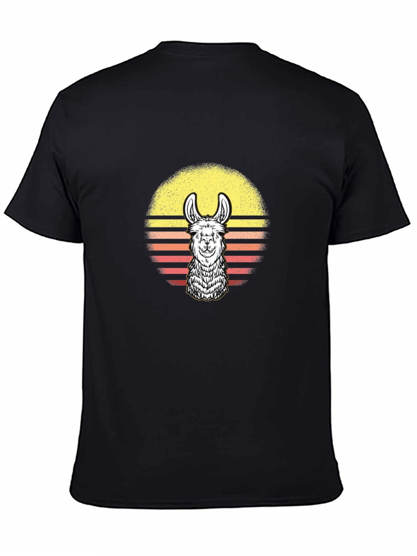 Retro Llama Sunset Graphic Tee