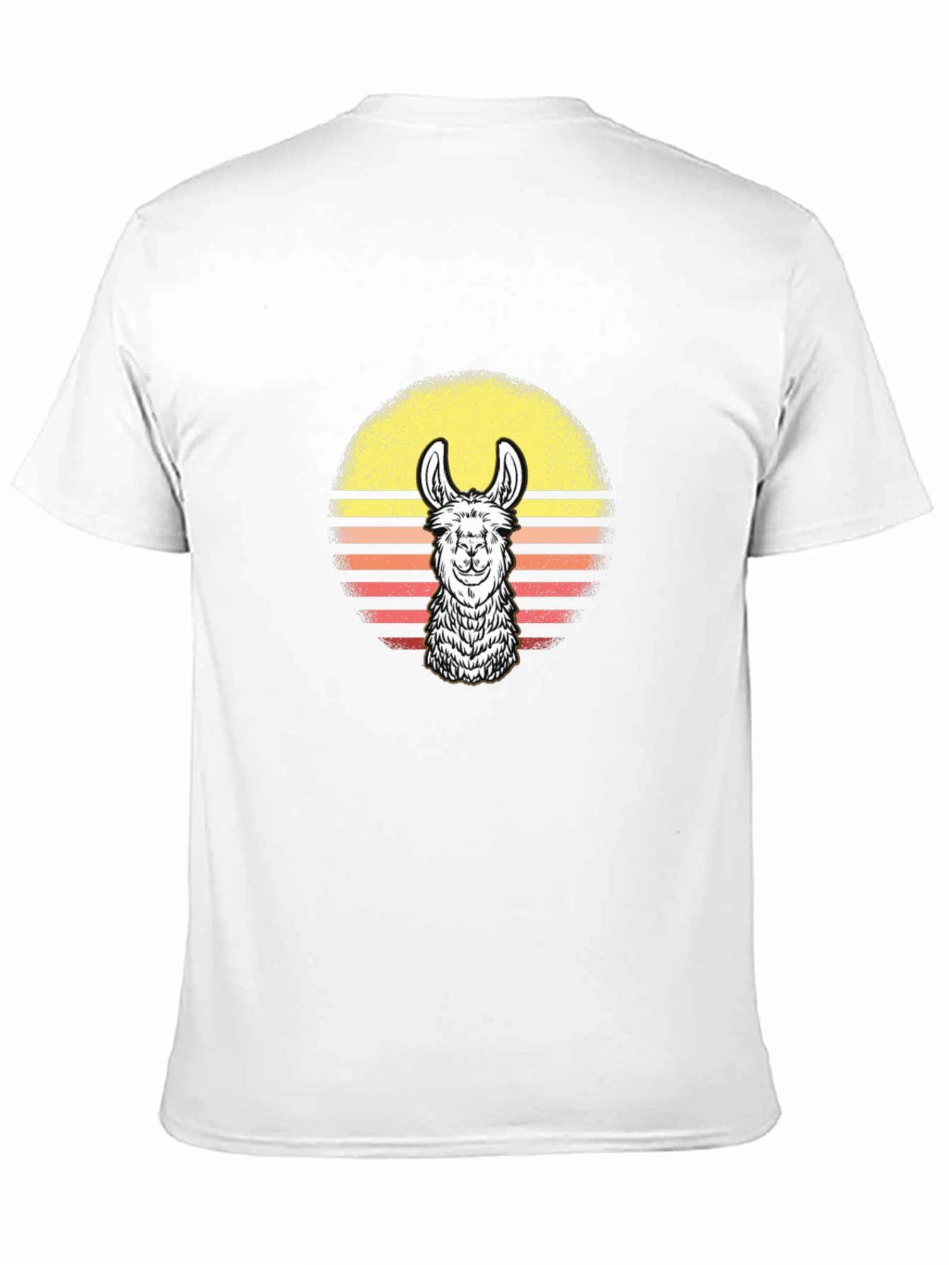 Retro Llama Sunset Graphic Tee