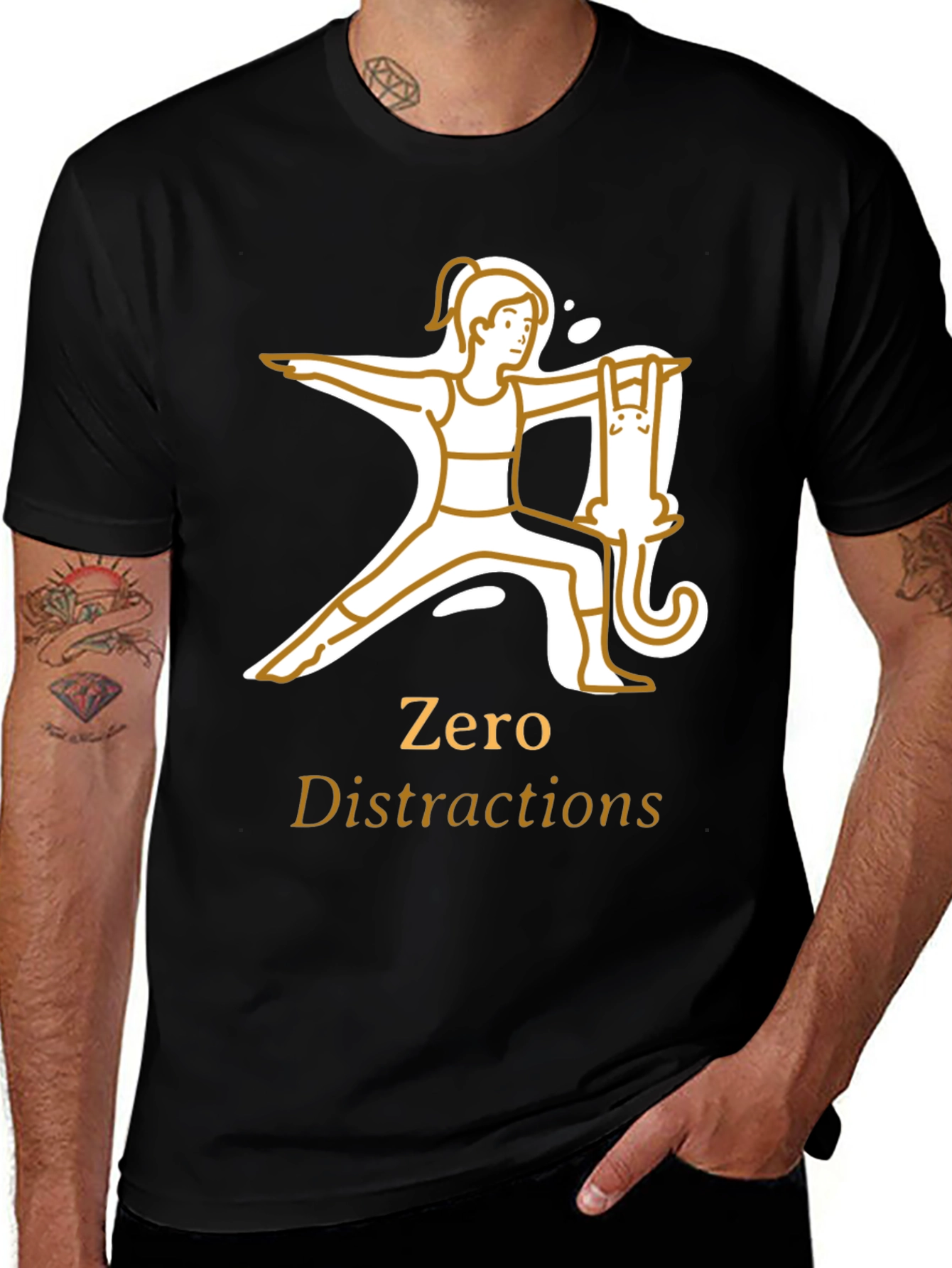 Zero Distractions Yoga T-Shirt