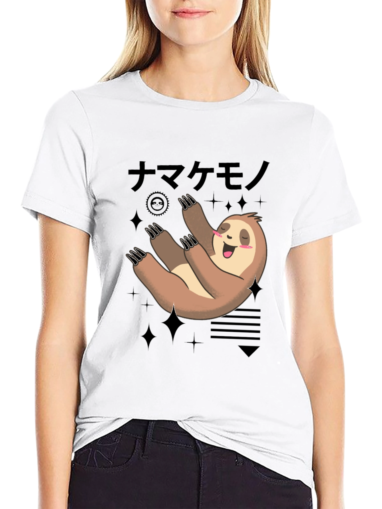 Cute Sloth T-Shirt - Relaxed Kawaii Style
