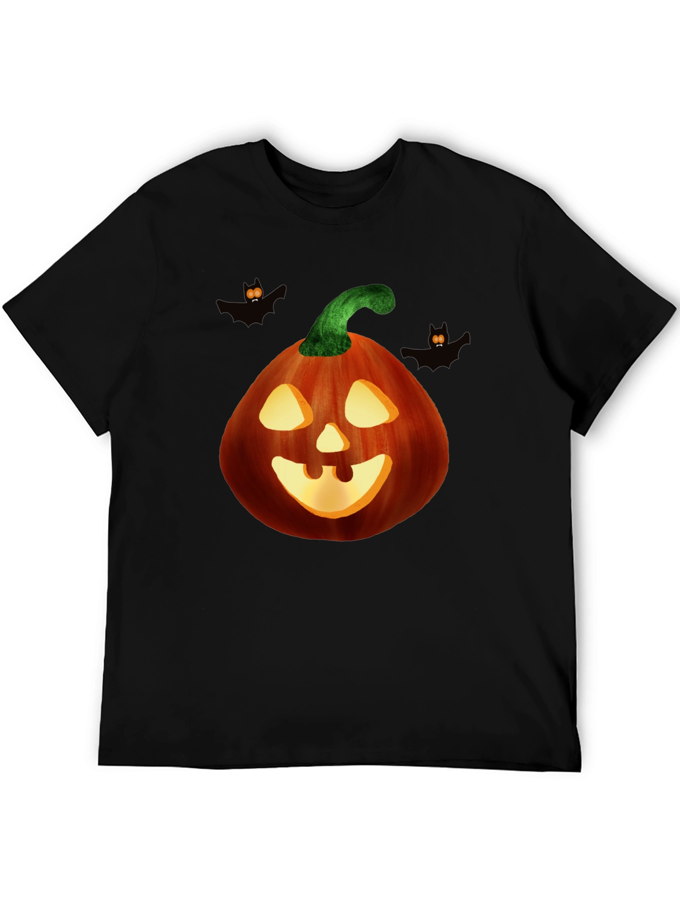 Halloween Pumpkin Graphic Tee - Spooky Season Style