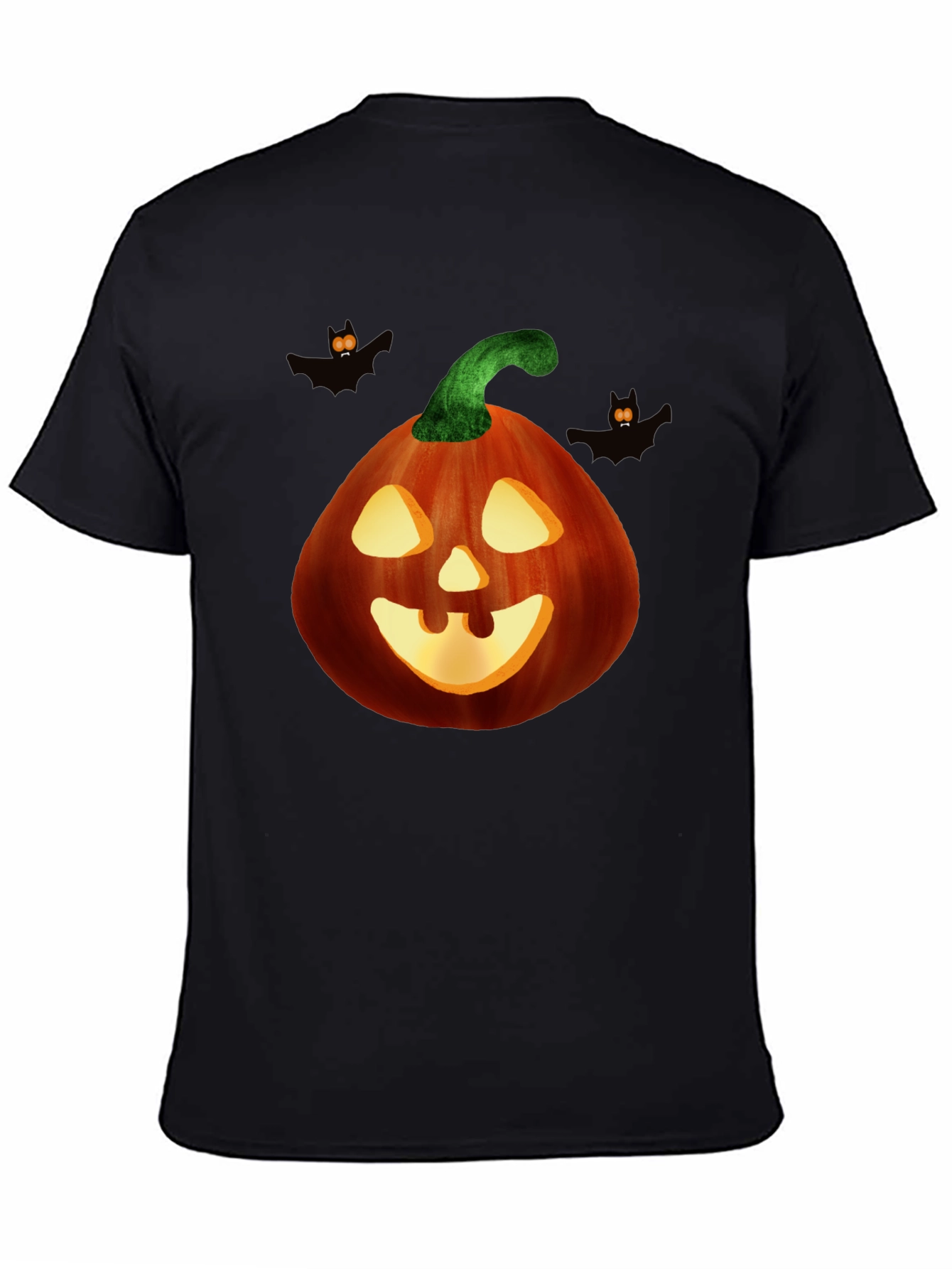 Halloween Pumpkin Graphic Tee - Spooky Season Style