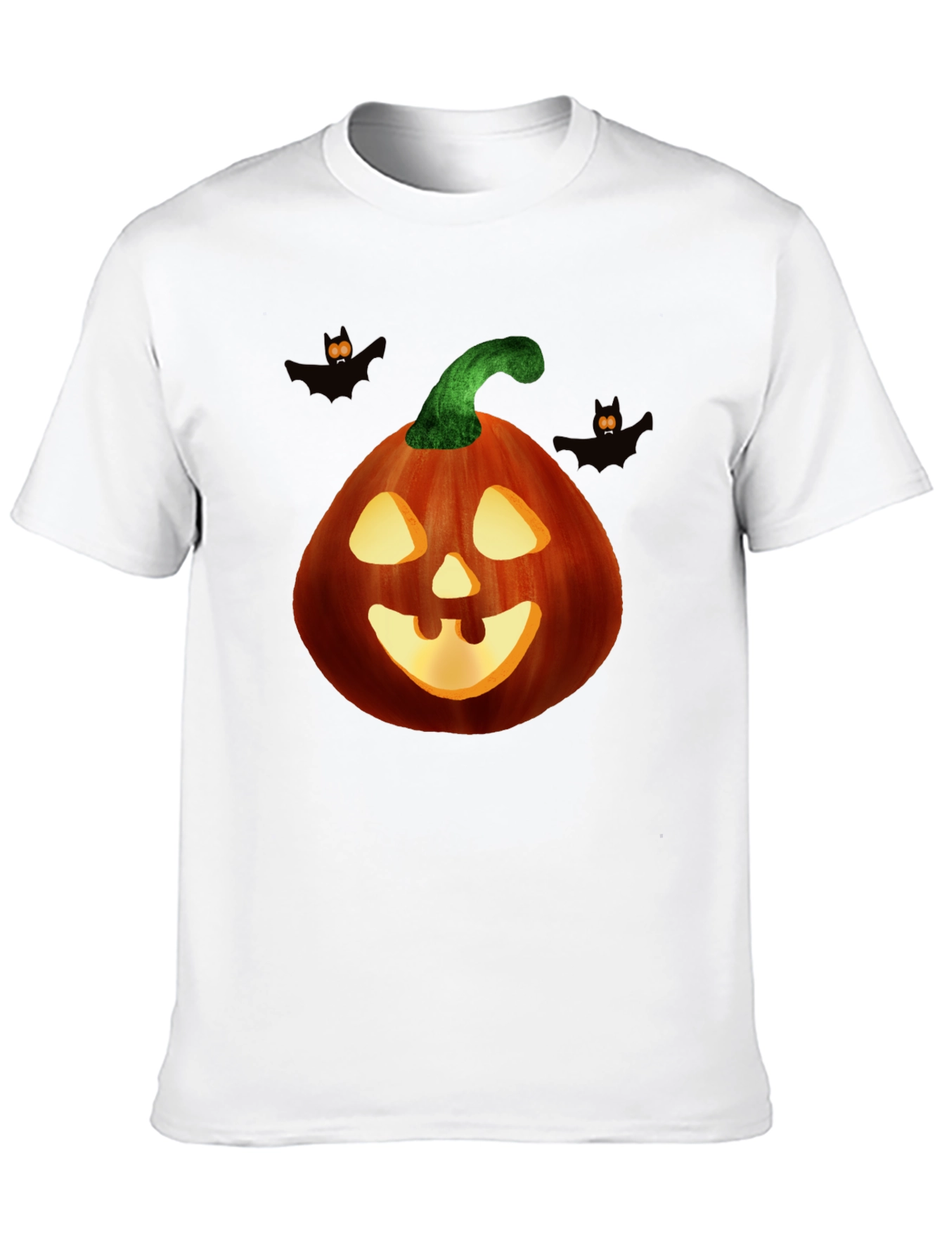 Halloween Pumpkin Graphic Tee - Spooky Season Style