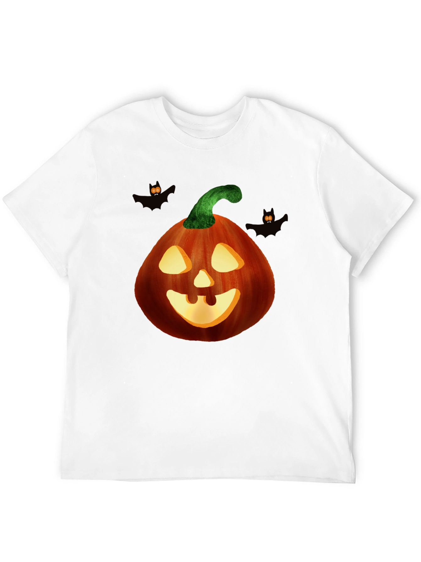 Halloween Pumpkin Graphic Tee - Spooky Season Style