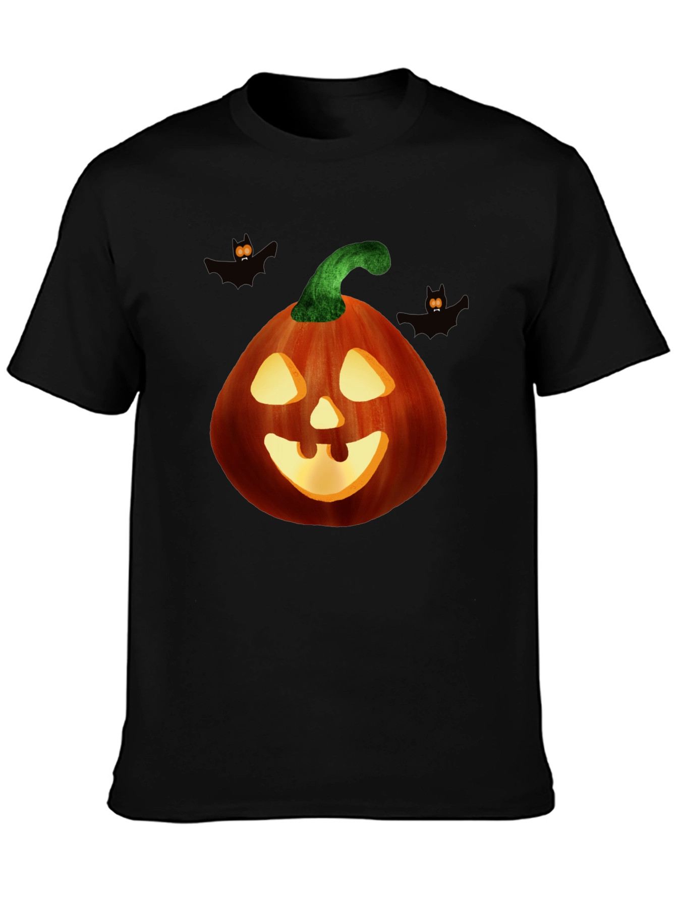 Halloween Pumpkin Graphic Tee - Spooky Season Style