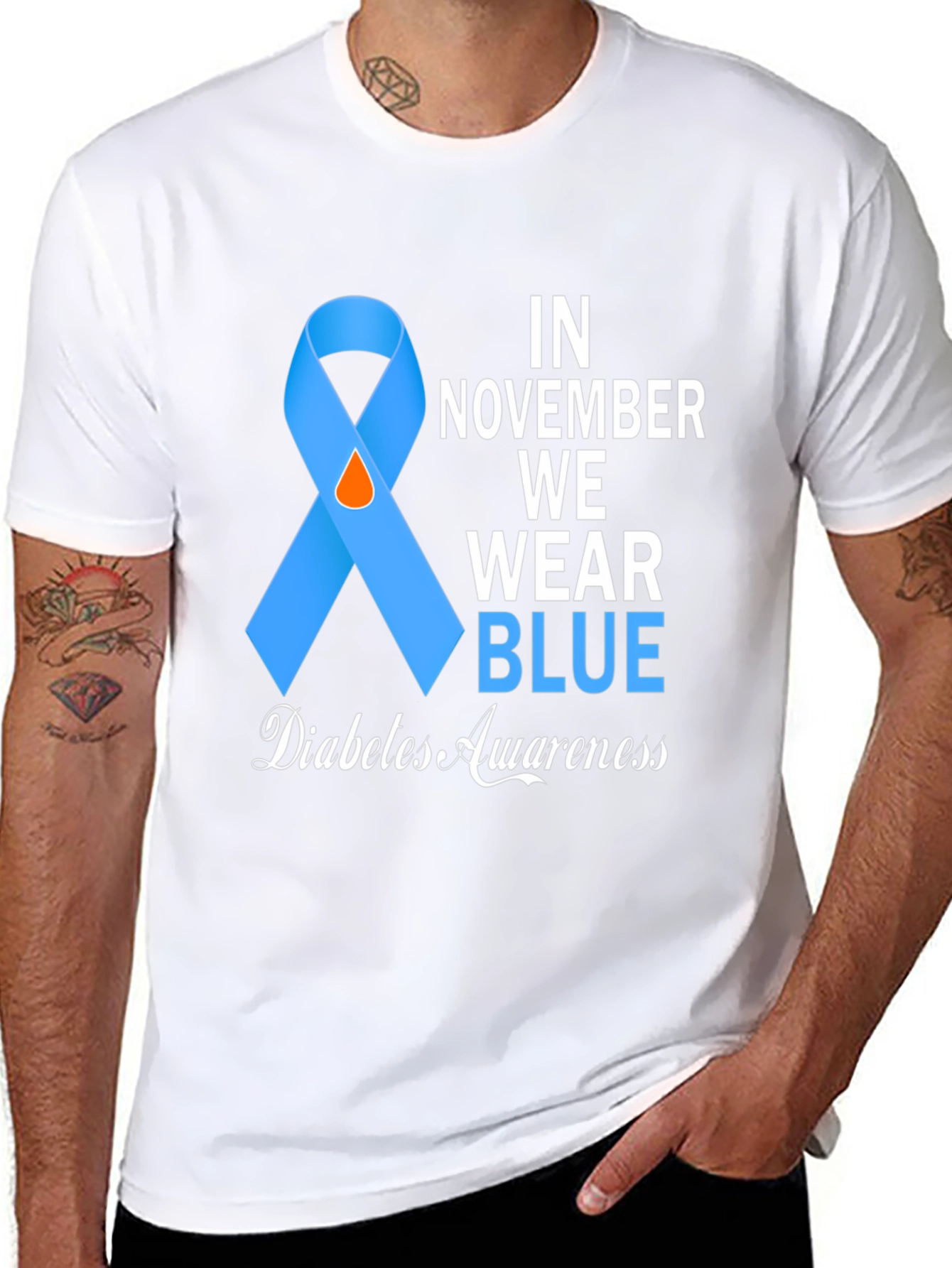 Diabetes Awareness T-Shirt: In November We Wear Blue