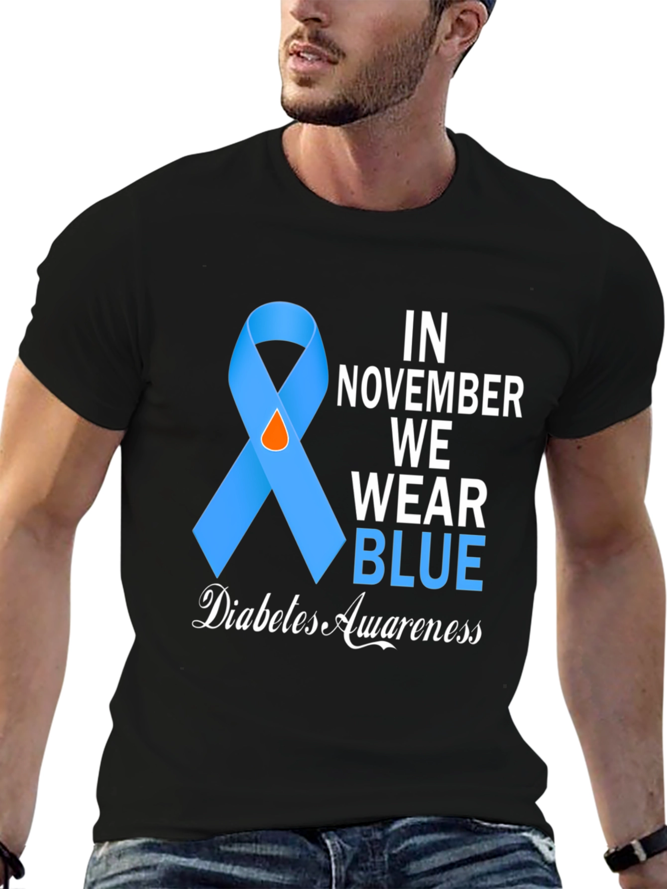 Diabetes Awareness T-Shirt: In November We Wear Blue