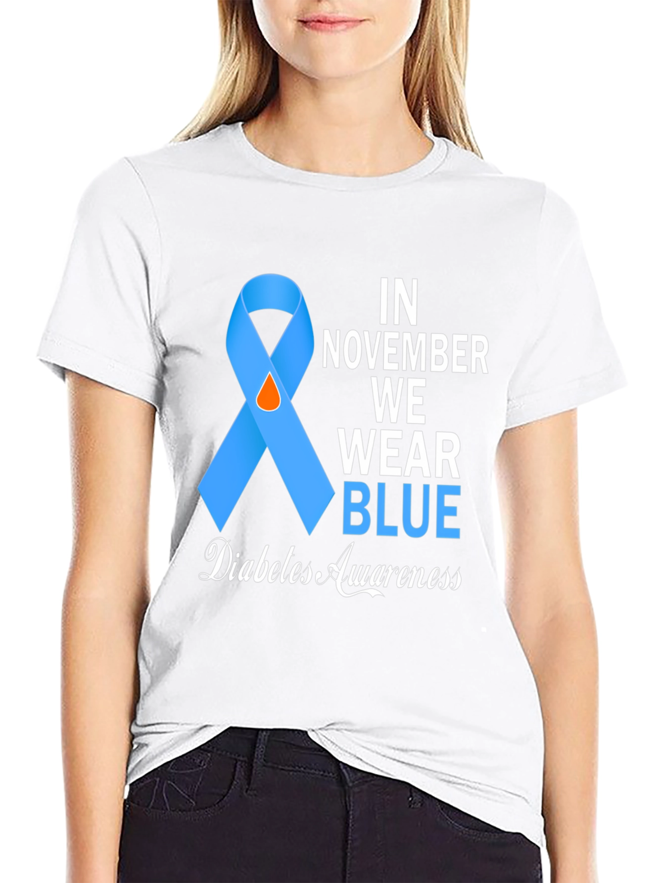 Diabetes Awareness T-Shirt: In November We Wear Blue
