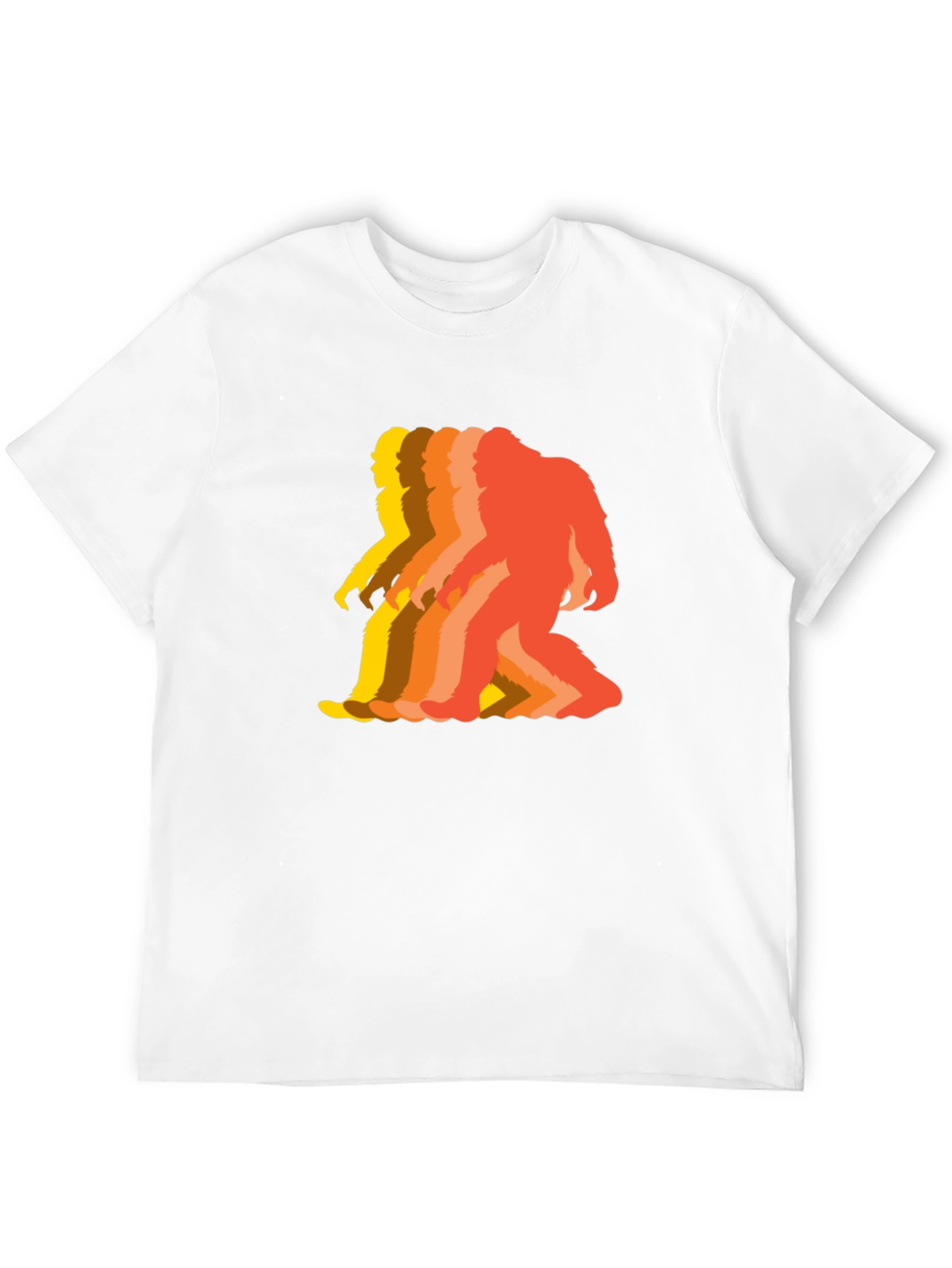 Retro Bigfoot T-Shirt - Squatch Silhouette Tee