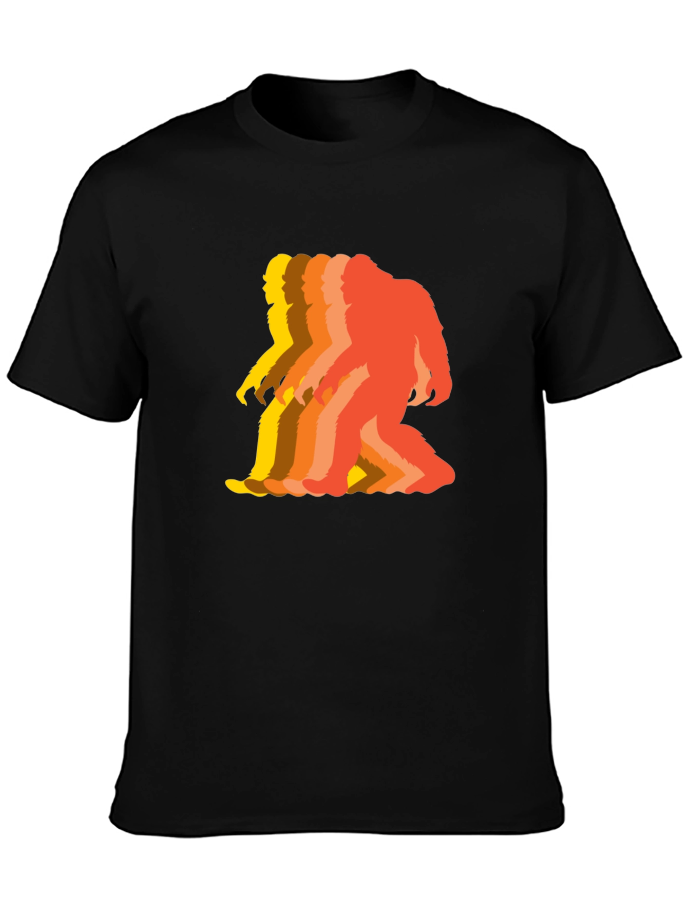 Retro Bigfoot T-Shirt - Squatch Silhouette Tee