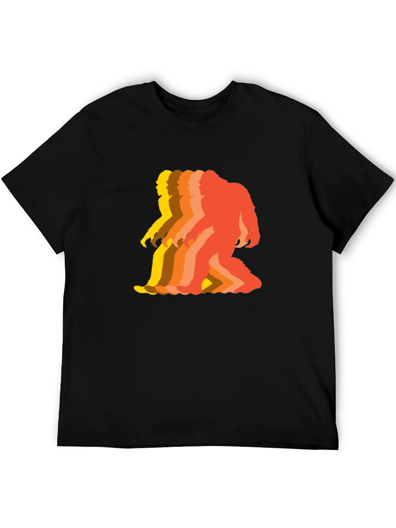 Retro Bigfoot T-Shirt - Squatch Silhouette Tee