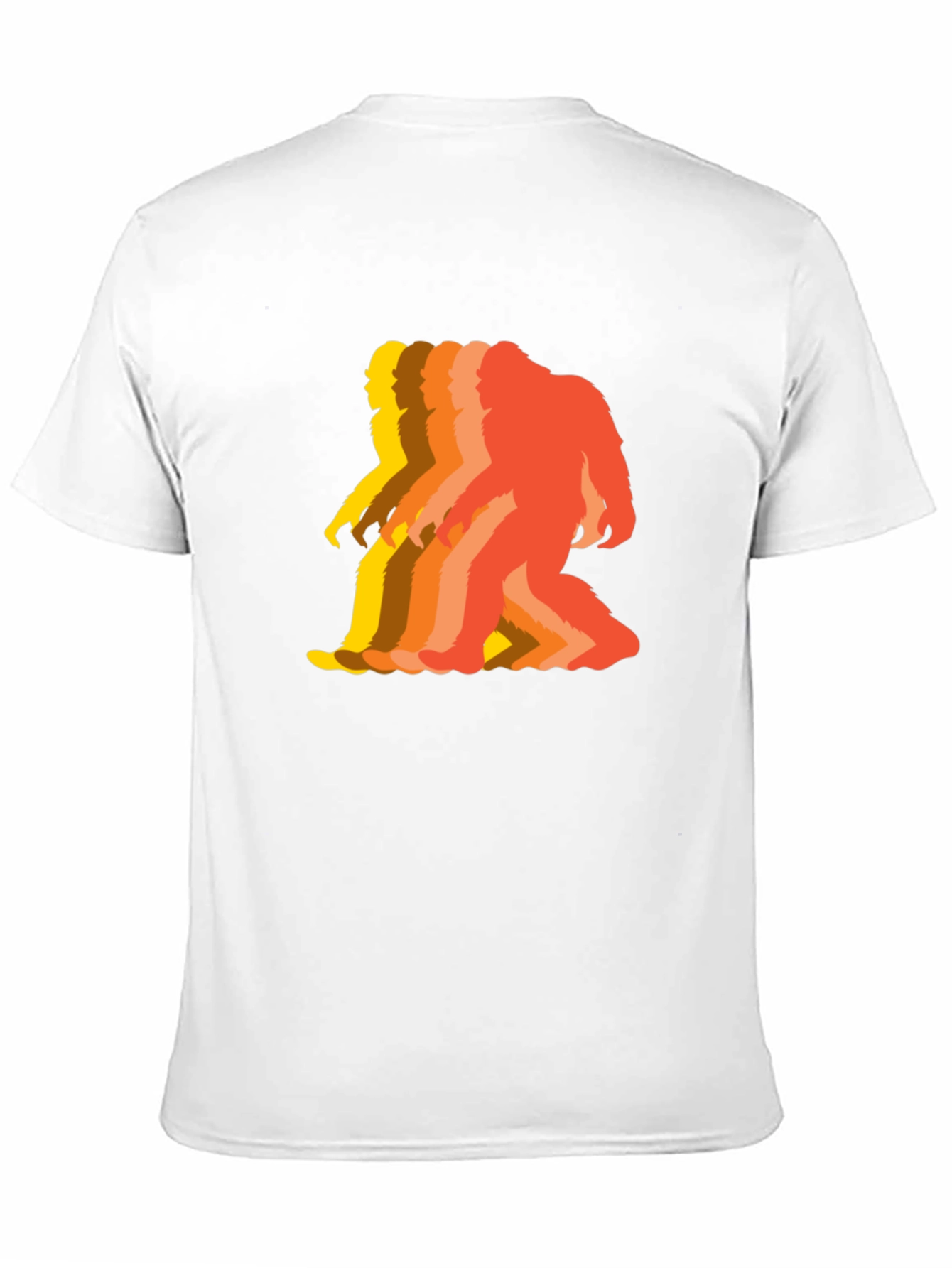 Retro Bigfoot T-Shirt - Squatch Silhouette Tee