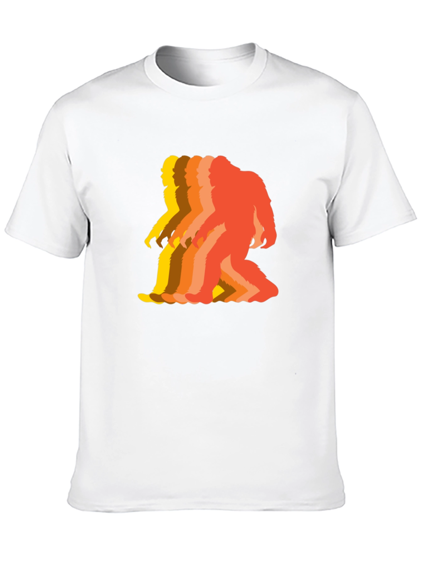 Retro Bigfoot T-Shirt - Squatch Silhouette Tee