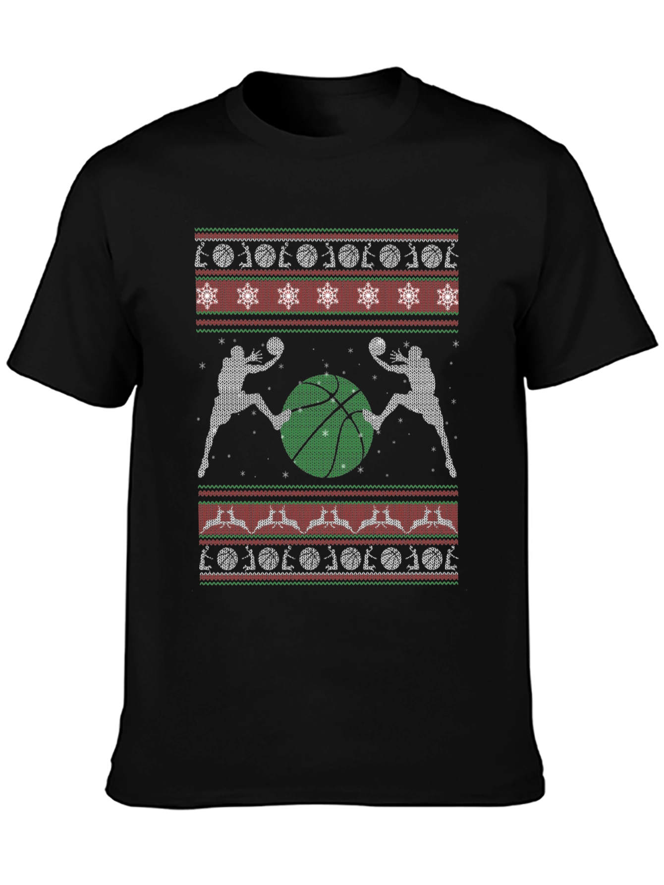 Basketball Christmas T-Shirt