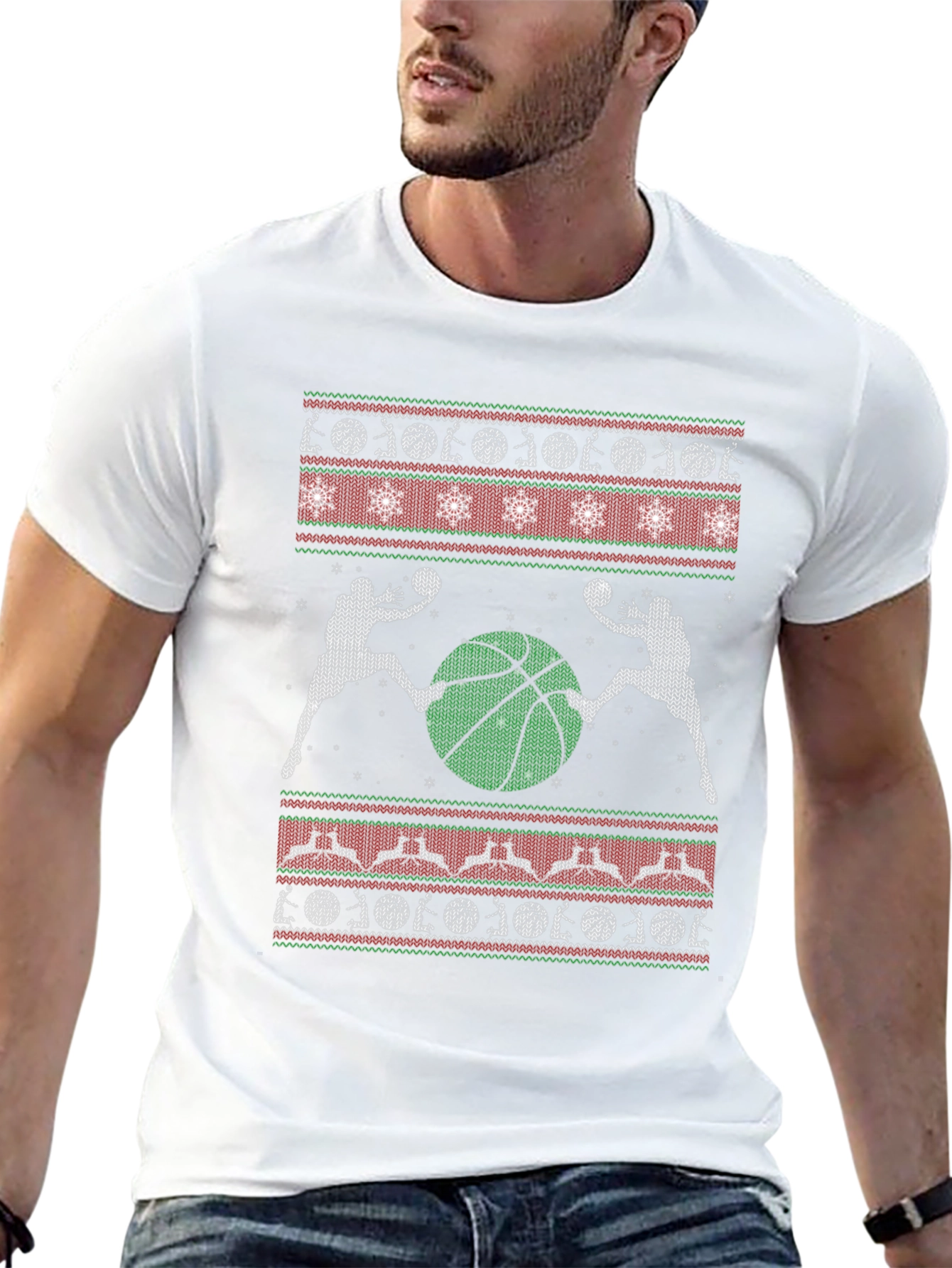 Basketball Christmas T-Shirt