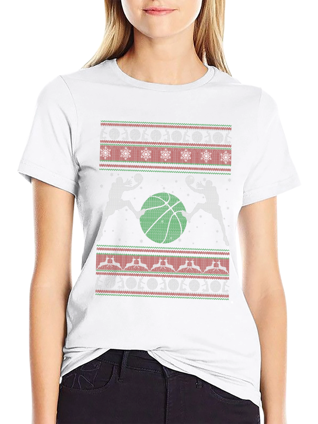 Basketball Christmas T-Shirt