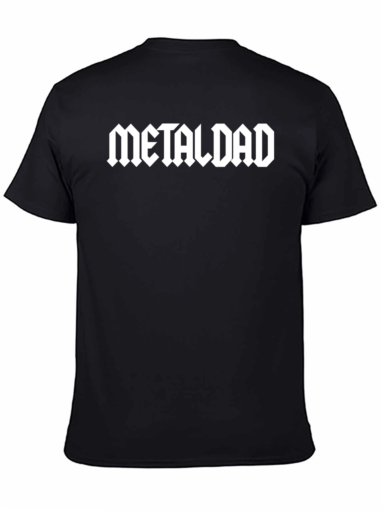 Metal Dad Graphic Tee - Black Cotton T-Shirt