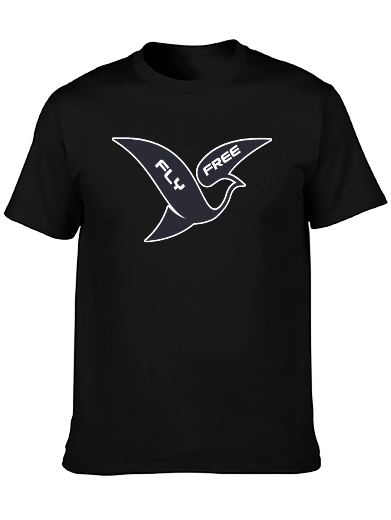 Fly Free Graphic Tee - Mens Casual Shirt