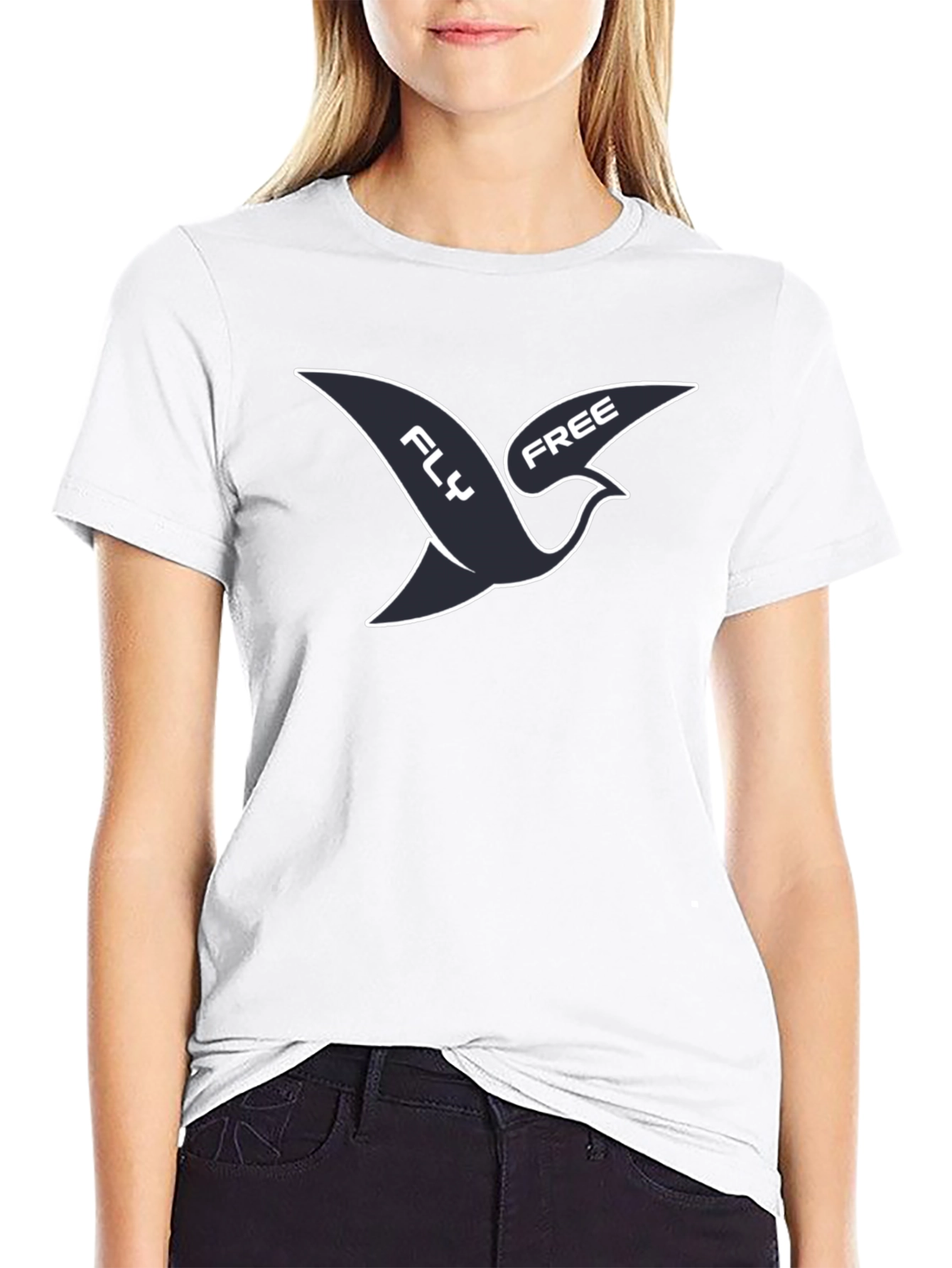 Fly Free Graphic Tee - Mens Casual Shirt