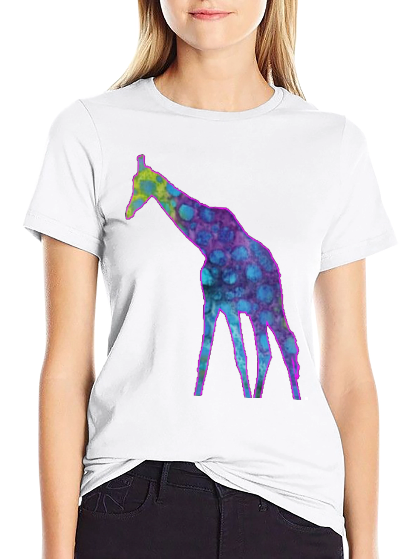 Cool Giraffe Graphic Tee - Funky Fashion T-Shirt
