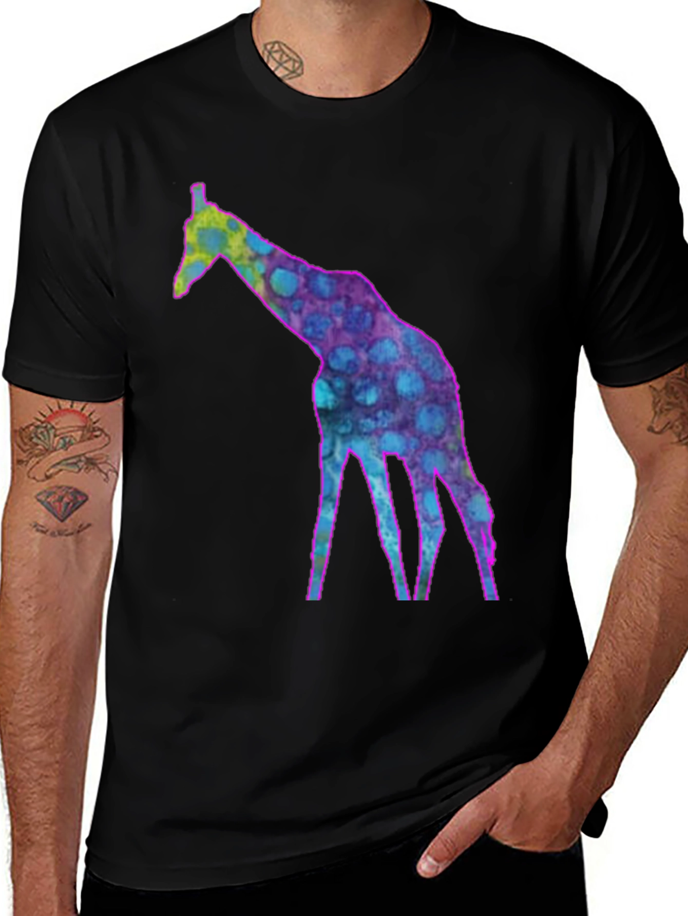 Cool Giraffe Graphic Tee - Funky Fashion T-Shirt