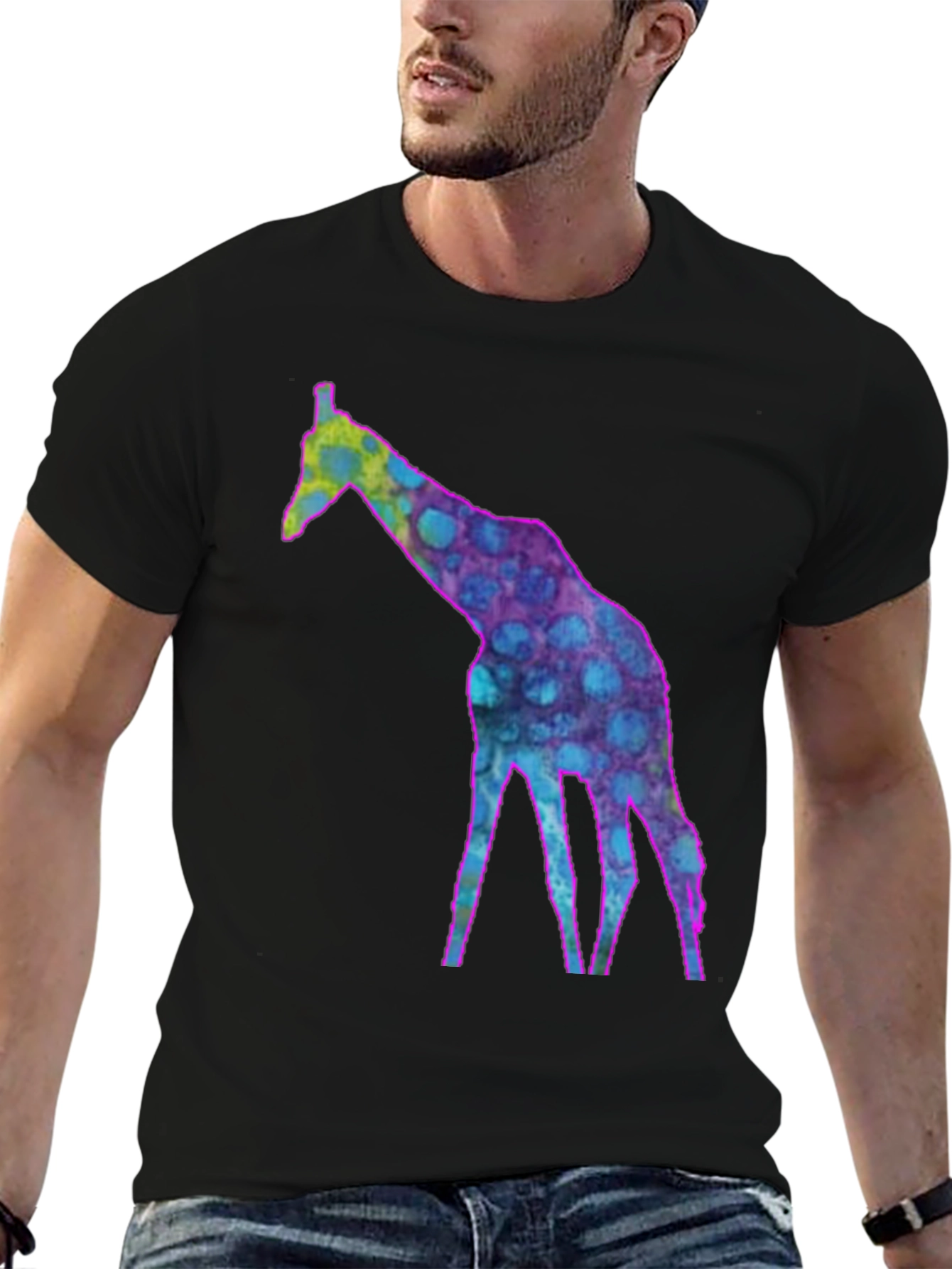 Cool Giraffe Graphic Tee - Funky Fashion T-Shirt