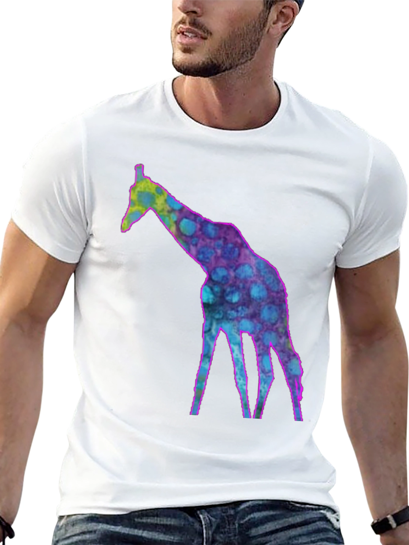 Cool Giraffe Graphic Tee - Funky Fashion T-Shirt