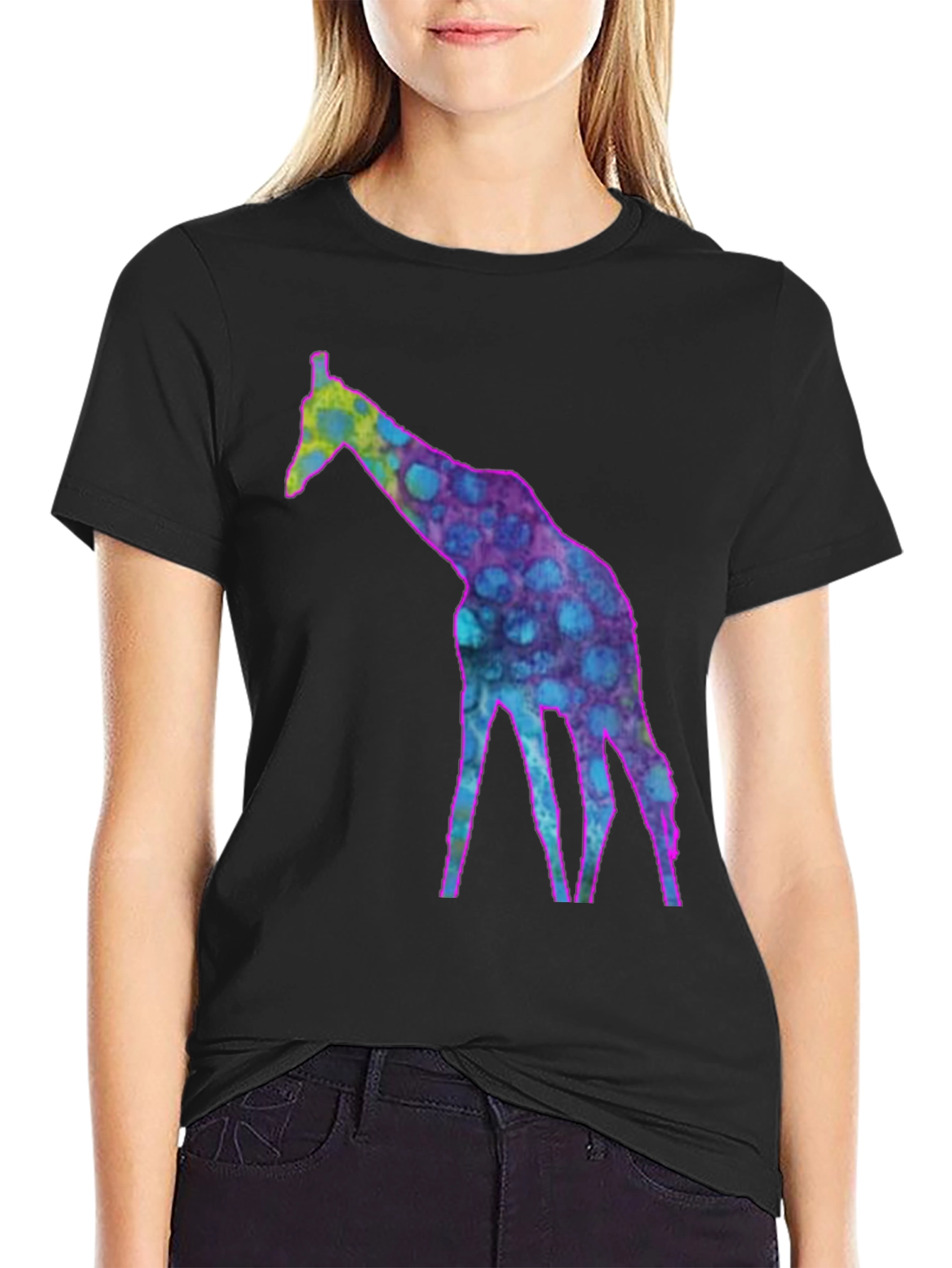 Cool Giraffe Graphic Tee - Funky Fashion T-Shirt