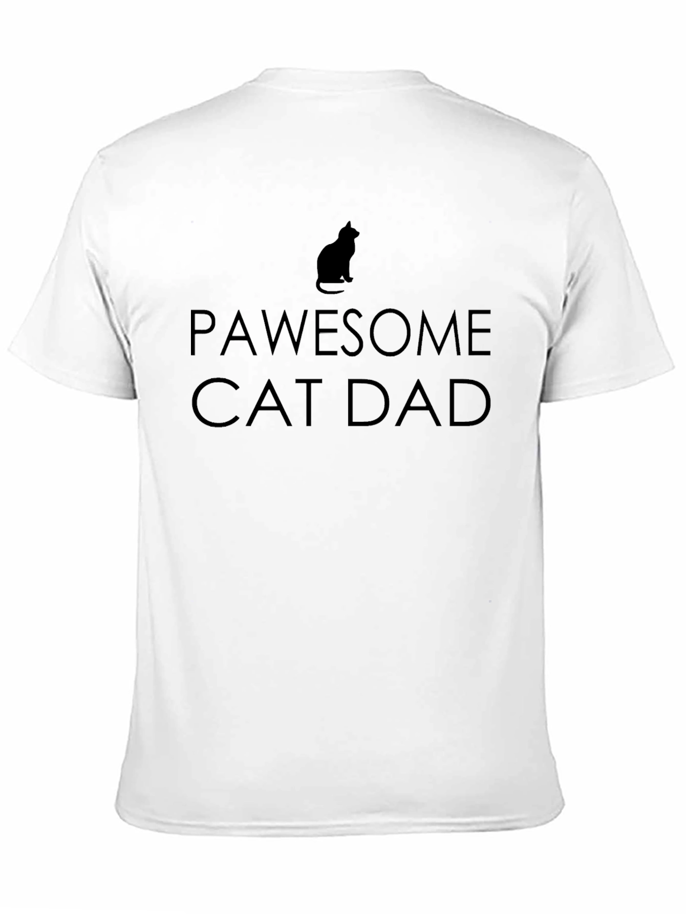 Pawsome Cat Dad T-Shirt - Cat Lover Gift