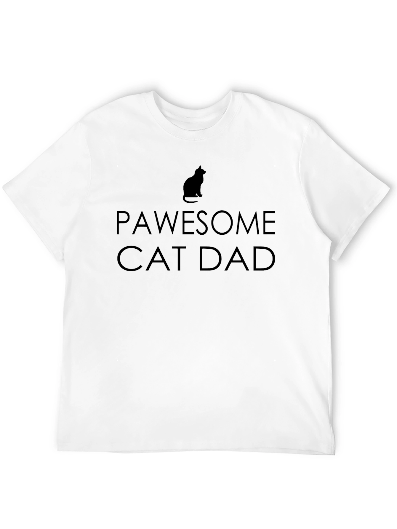 Pawsome Cat Dad T-Shirt - Cat Lover Gift