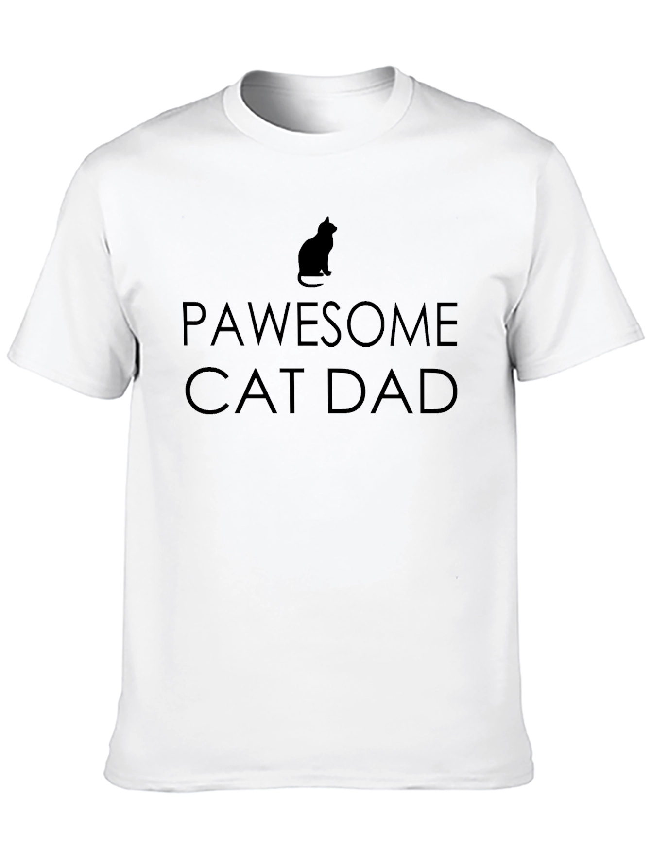 Pawsome Cat Dad T-Shirt - Cat Lover Gift