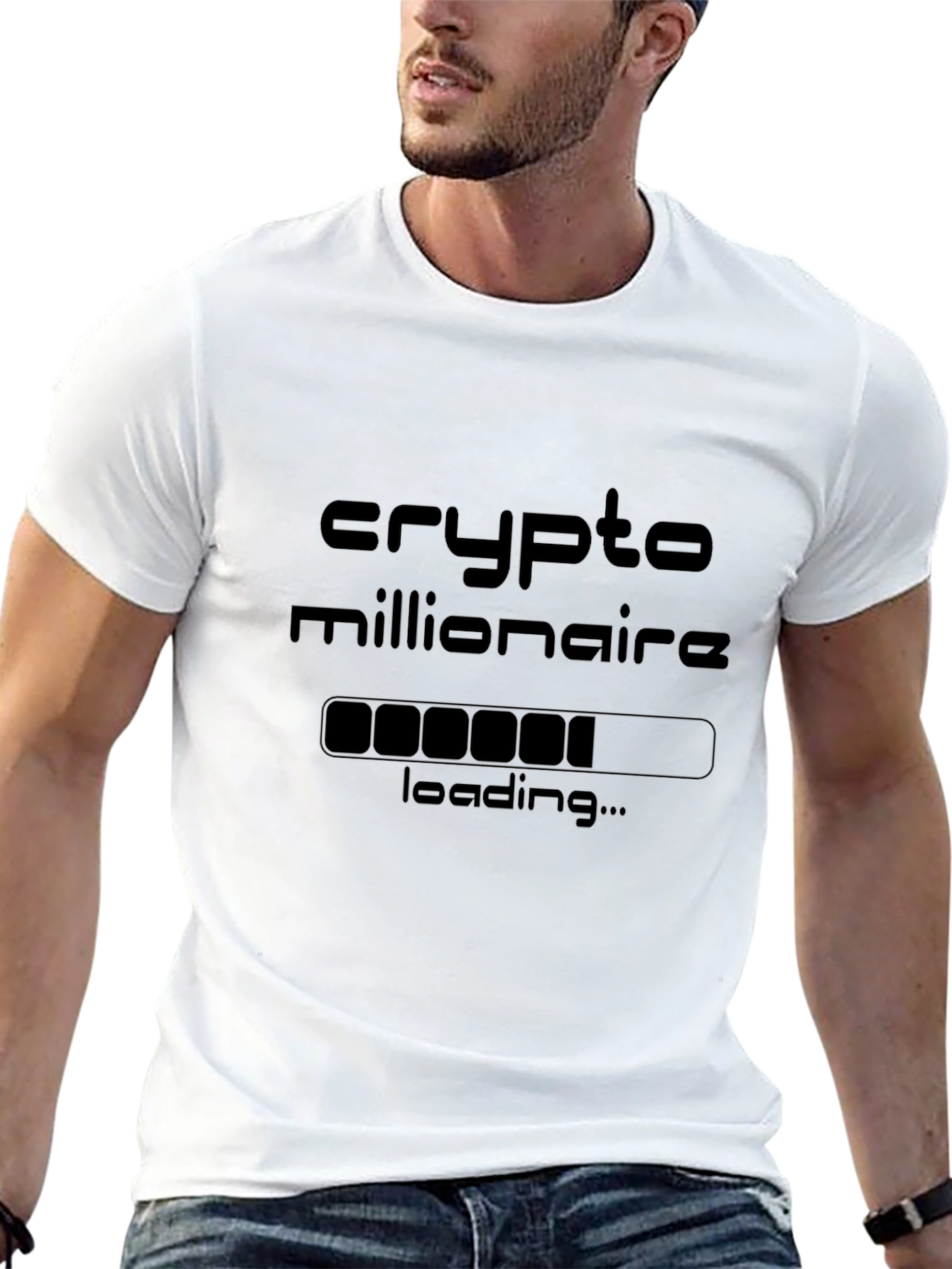 Crypto Millionaire Loading T-Shirt - Black