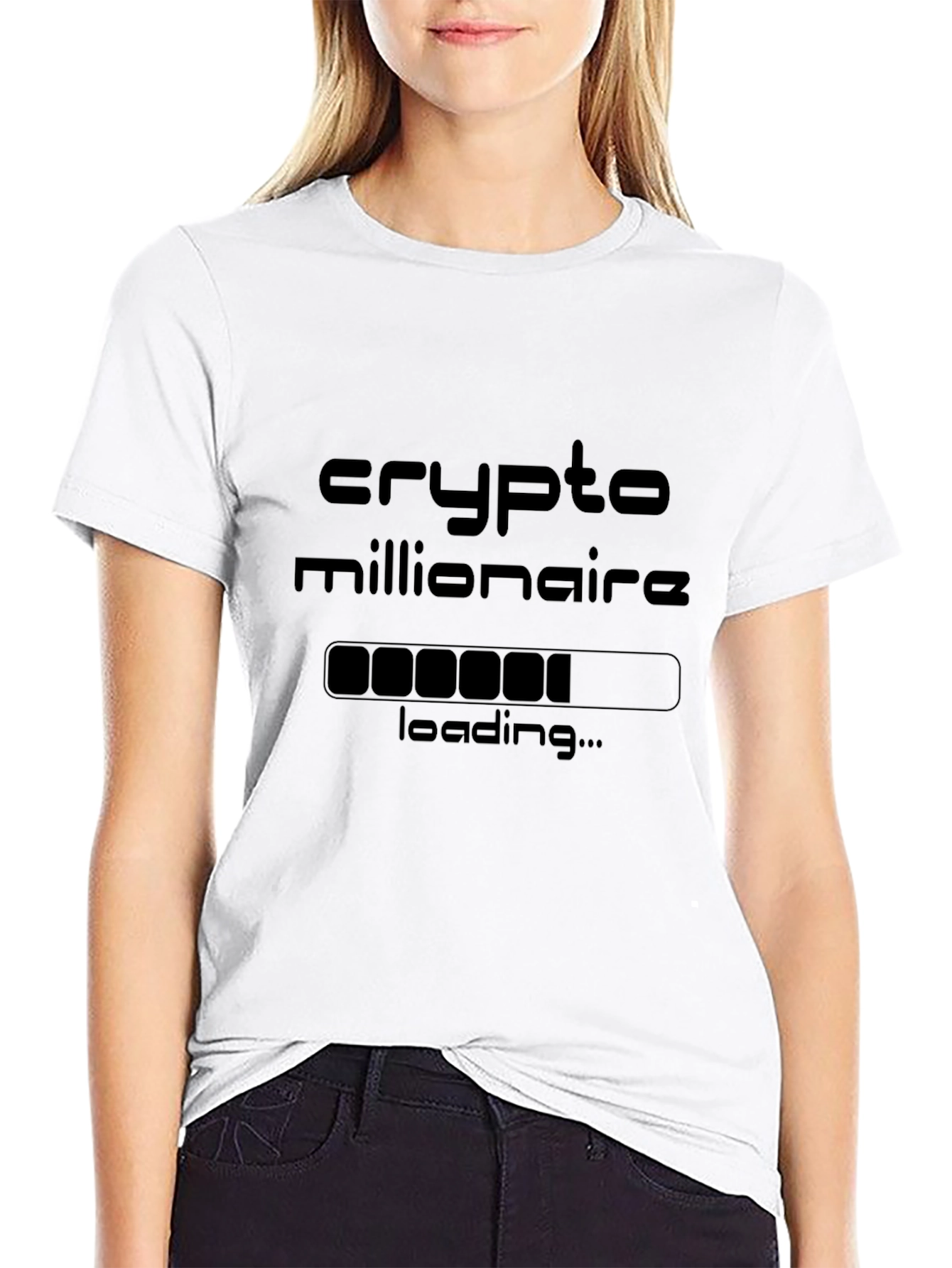 Crypto Millionaire Loading T-Shirt - Black