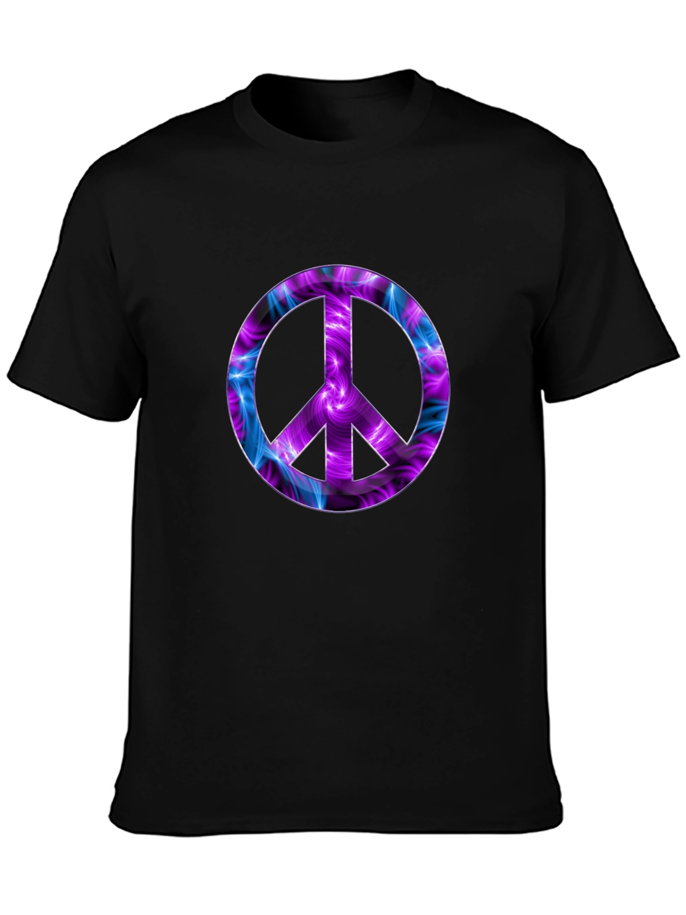 Peace Sign Graphic Tee - Black