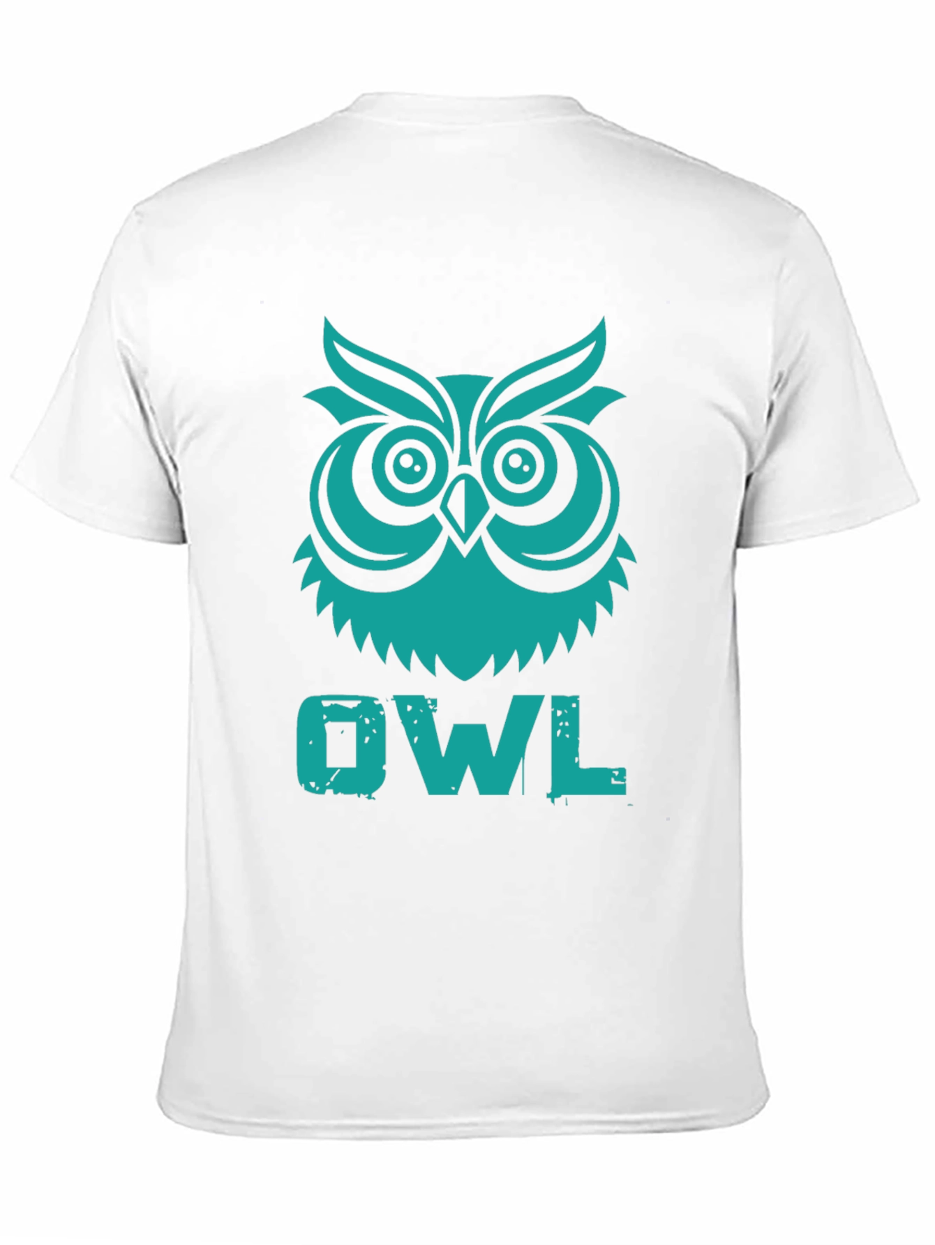 Owl Graphic Tee - Black Cotton T-Shirt
