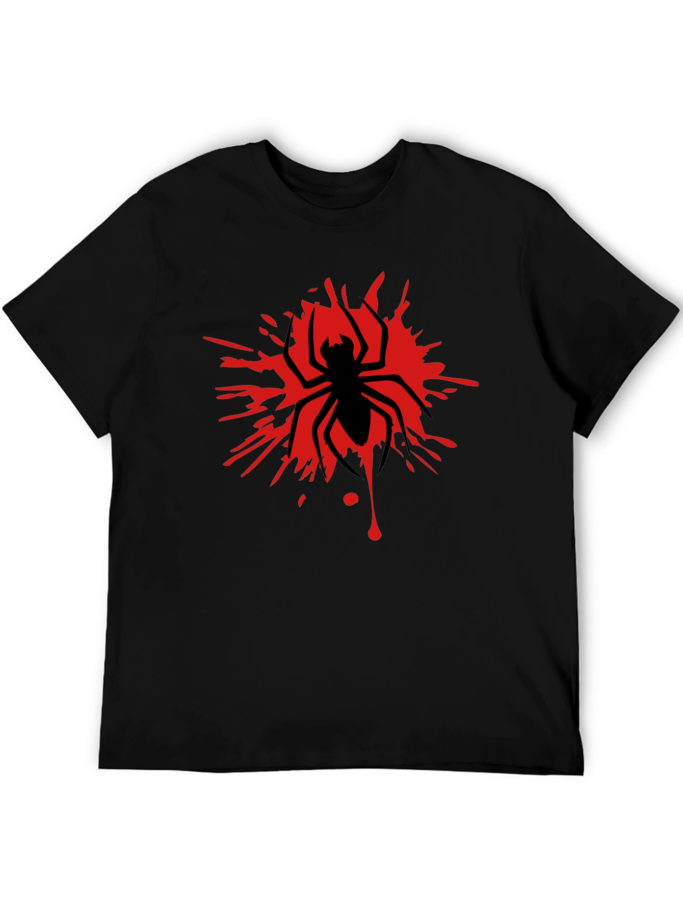 Spider Graphic T-Shirt - Black