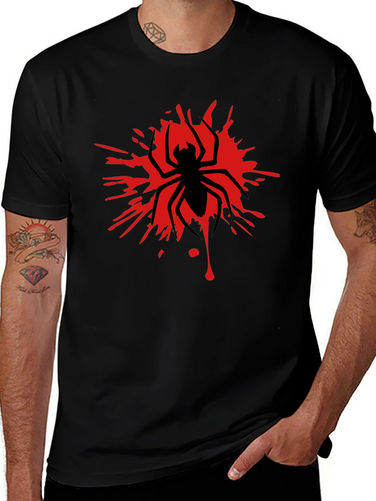 Spider Graphic T-Shirt - Black