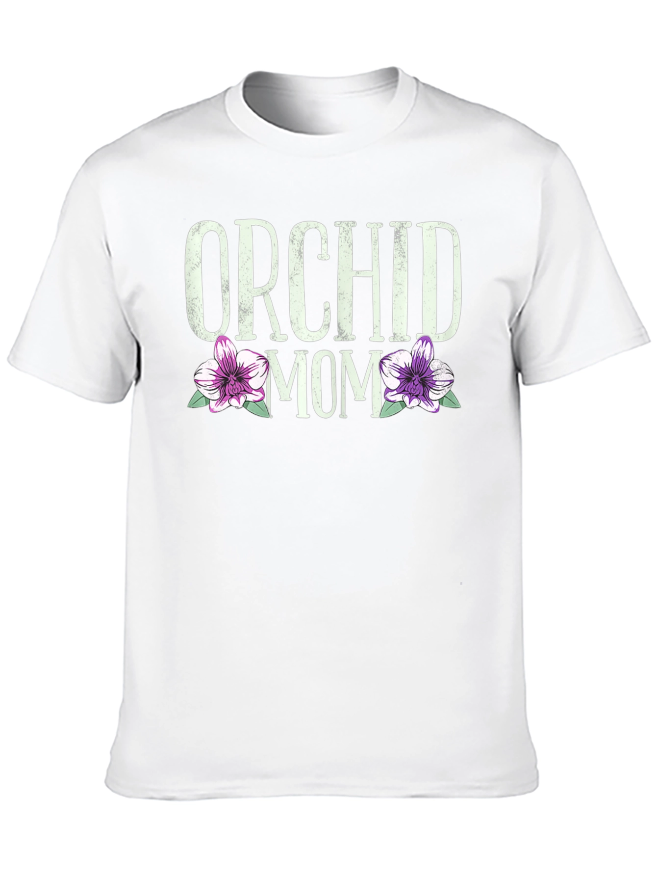 Orchid Mom T-Shirt - Floral Graphic Tee