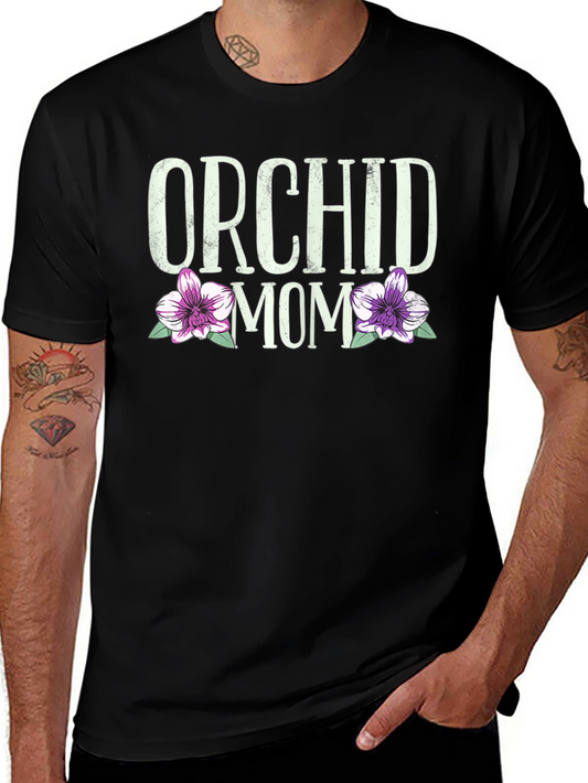 Orchid Mom T-Shirt - Floral Graphic Tee