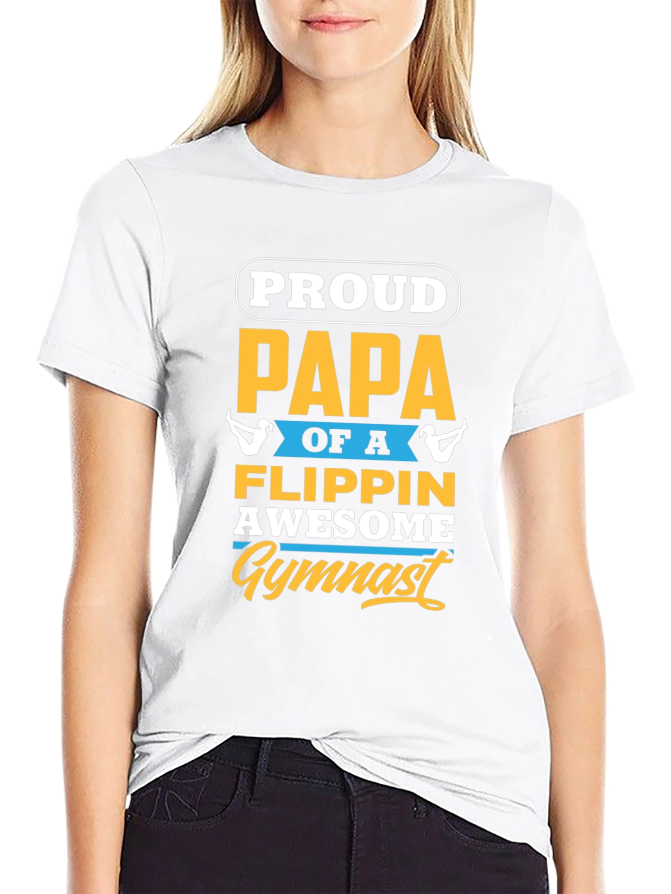 Proud Papa Gymnast Graphic Tee