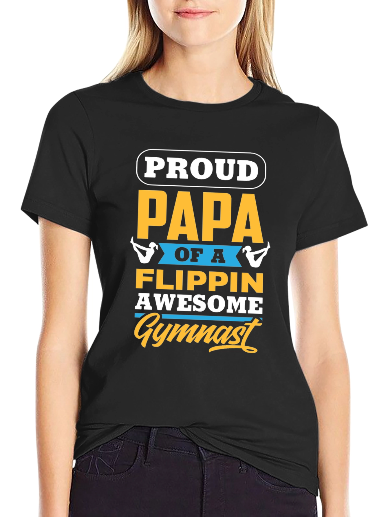 Proud Papa Gymnast Graphic Tee