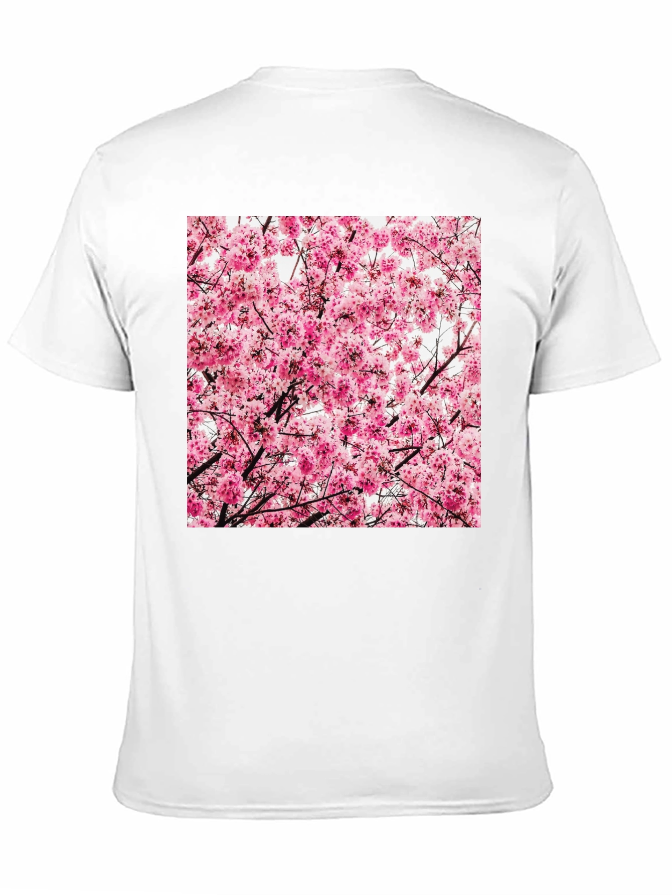 Floral Print T-Shirt - Cherry Blossom Design