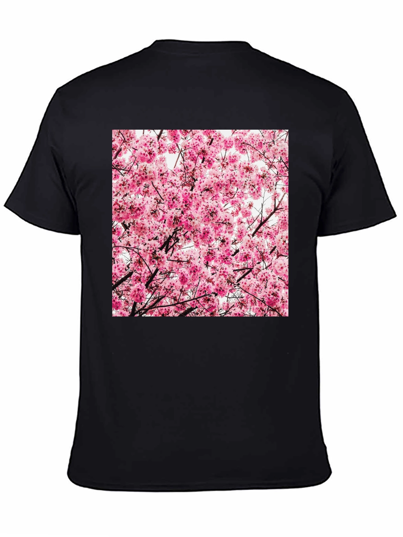 Floral Print T-Shirt - Cherry Blossom Design