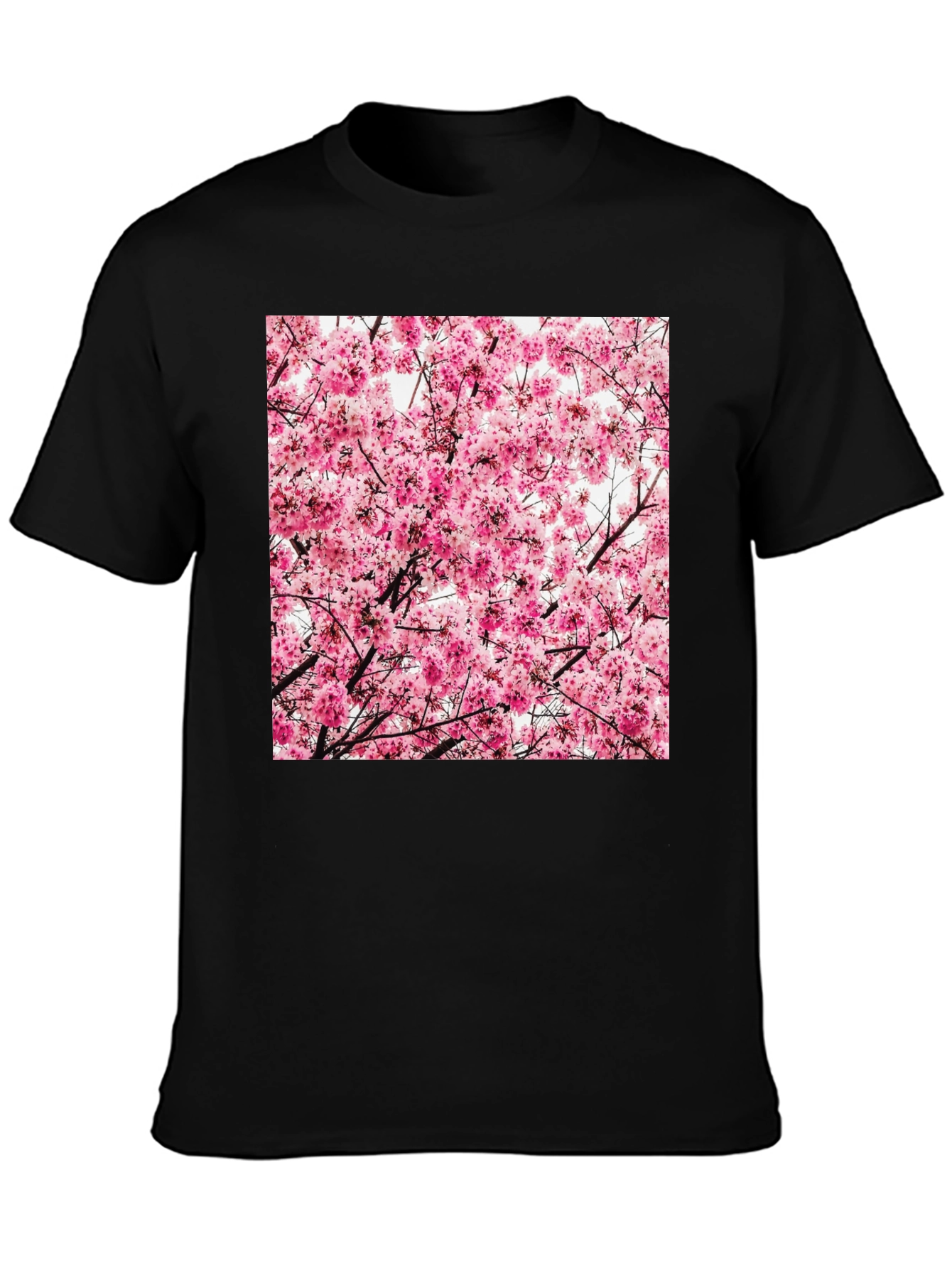Floral Print T-Shirt - Cherry Blossom Design