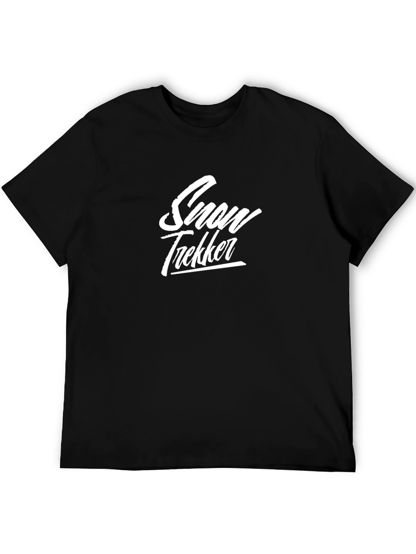 Snow Trekker Black Graphic Tee - Adventure Ready