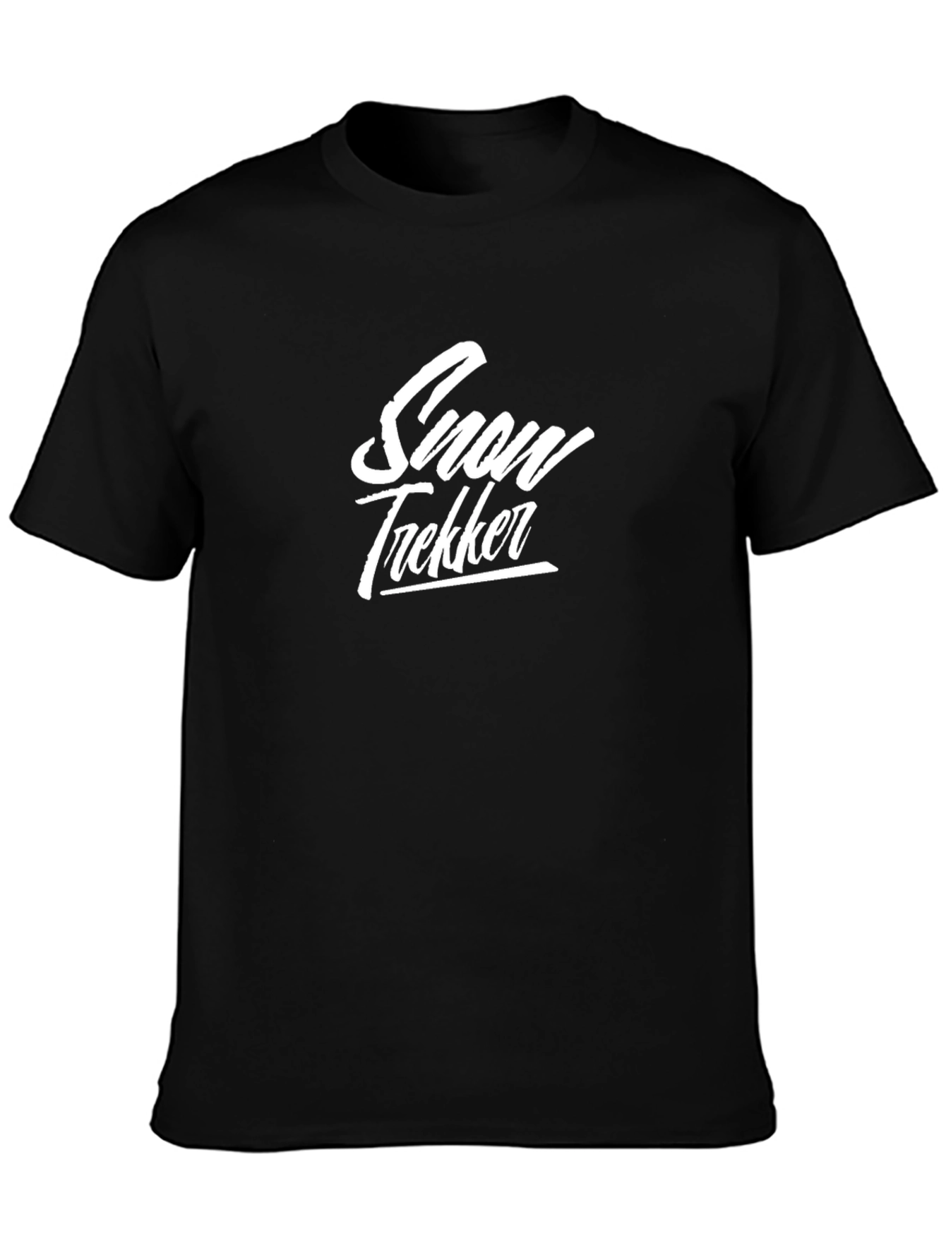 Snow Trekker Black Graphic Tee - Adventure Ready