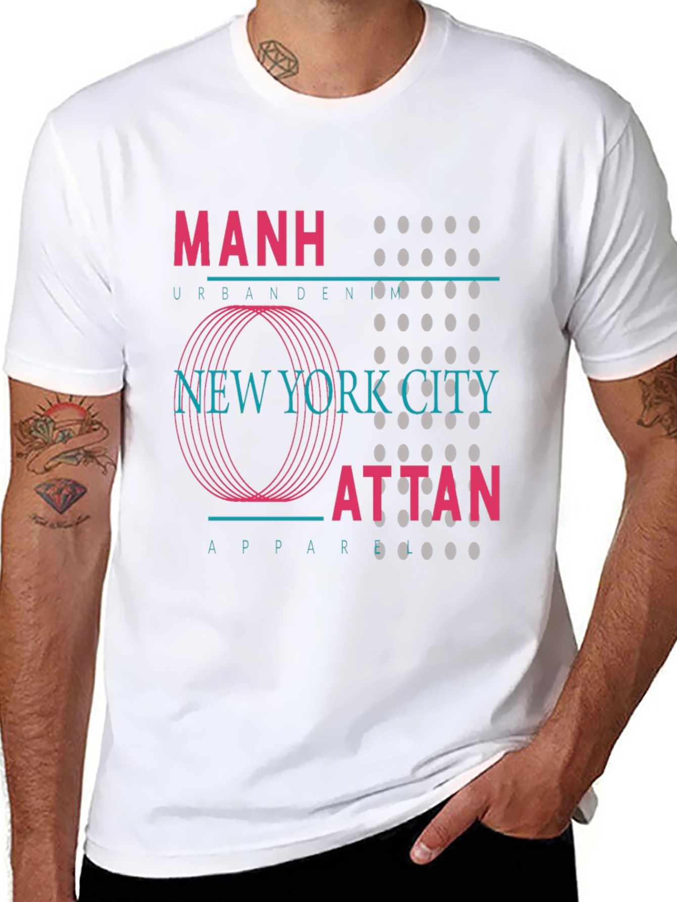 Manhattan New York City Graphic T-Shirt