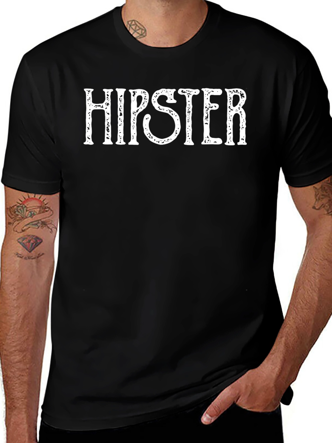 Hipster Graphic Tee - Retro Style