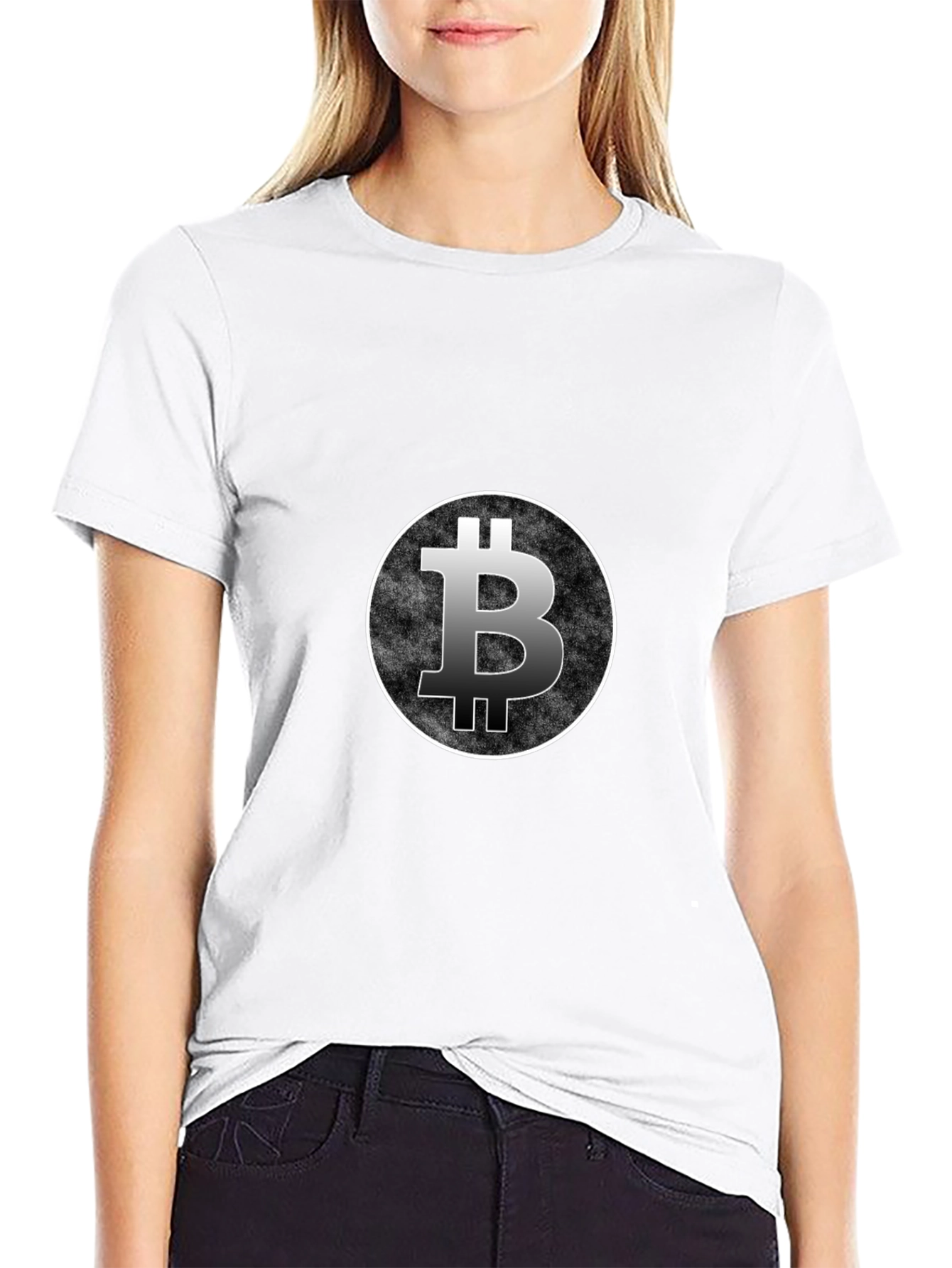 Bitcoin Logo Black T-Shirt Crypto Currency Tee