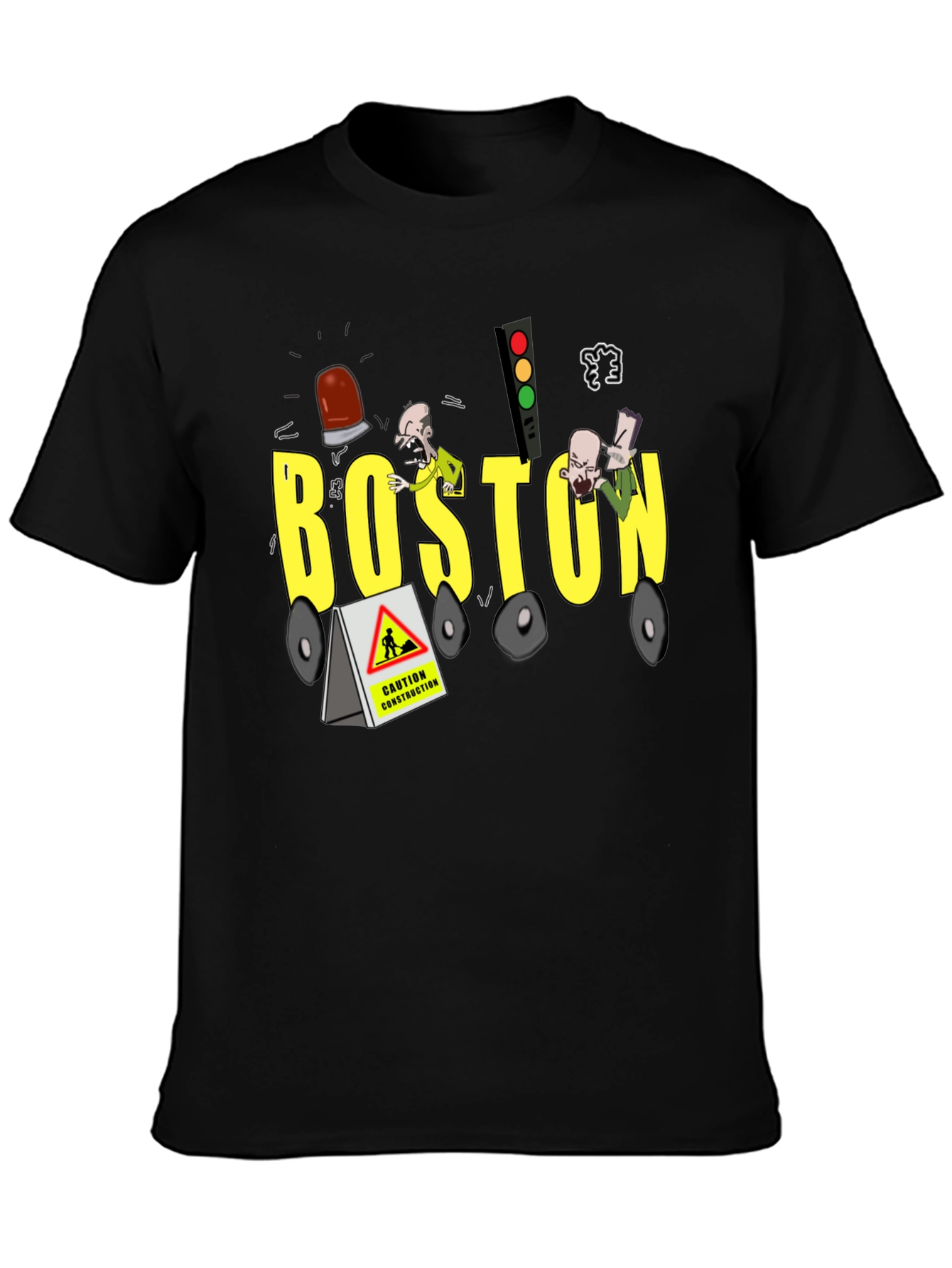 Boston Construction Crew Neck T-Shirt